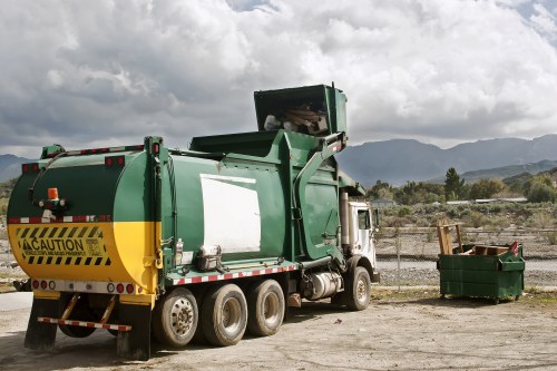 Secure waste management with enclosed skips